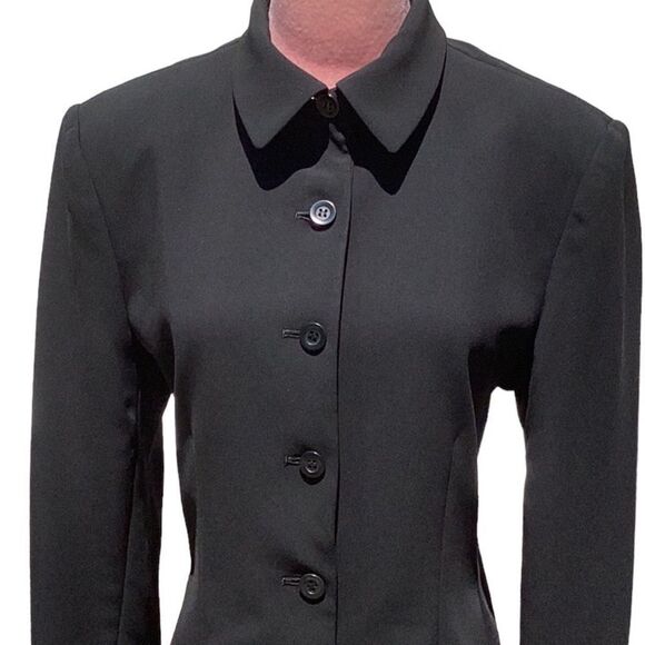 JONES NEW YORK COAT JACKET BLAZER BLACK SIZE 10 - Picture 4 of 7